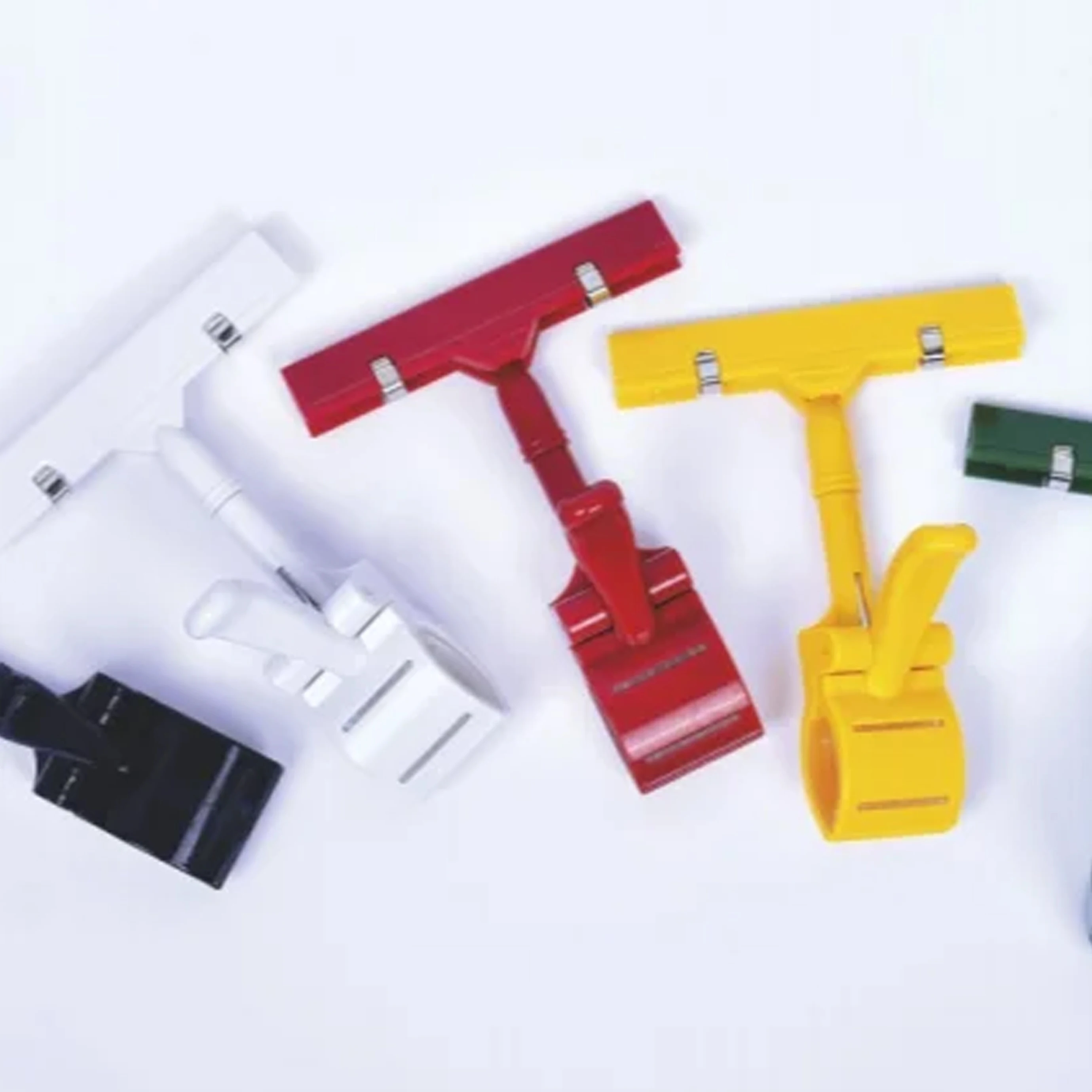 Supermarket Plastic Small Pop Double Sided Advertising Clip Price Tag Label Sign Holder Display Clips