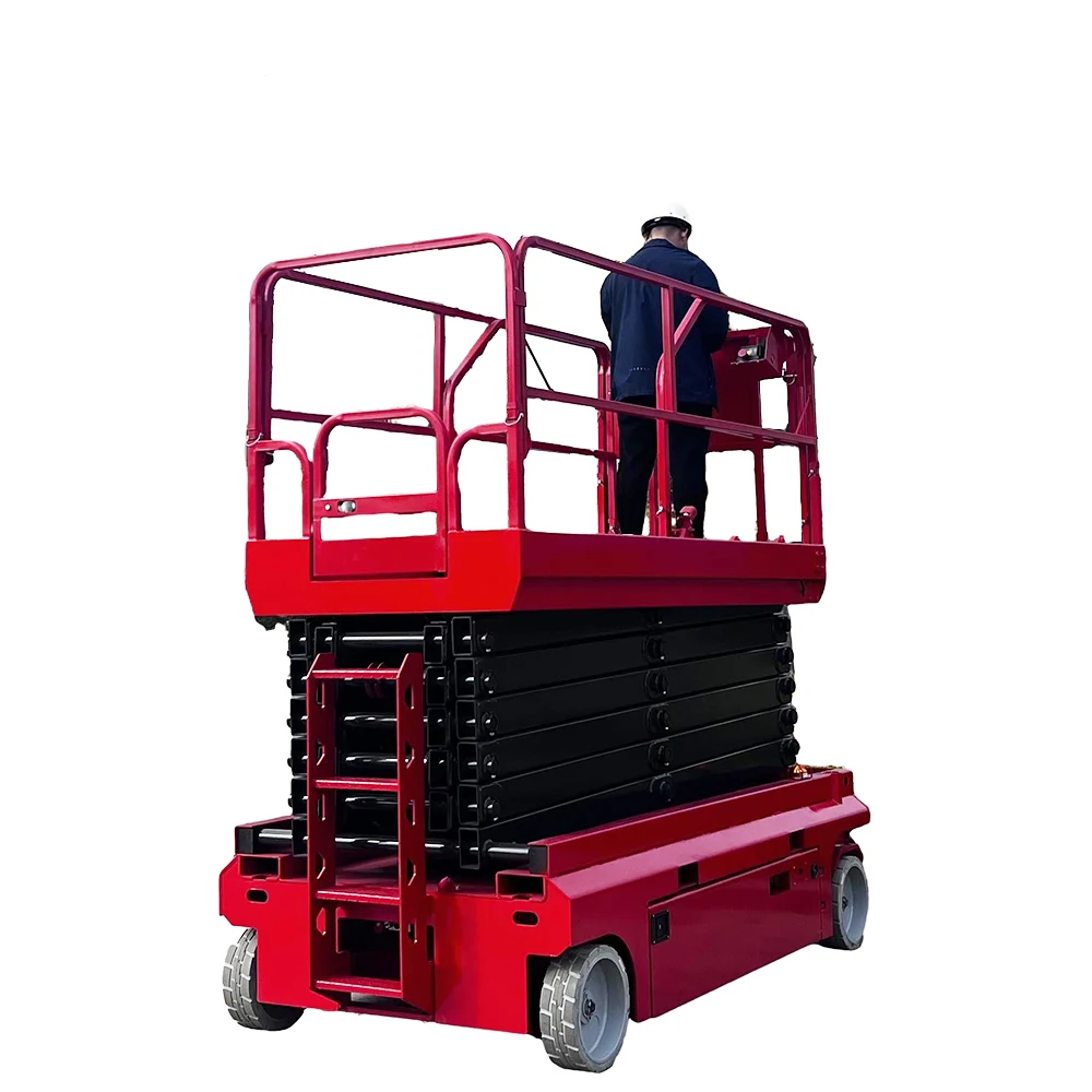 Free Shipping! Self-driven Mobile Aerial Work Platform Electric Lifting Platform Scissor Manpower Lift