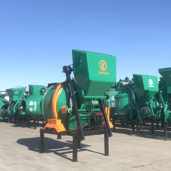 electric engine concrete mixer mini high capacity for sale mobile self loading concrete mixer in China