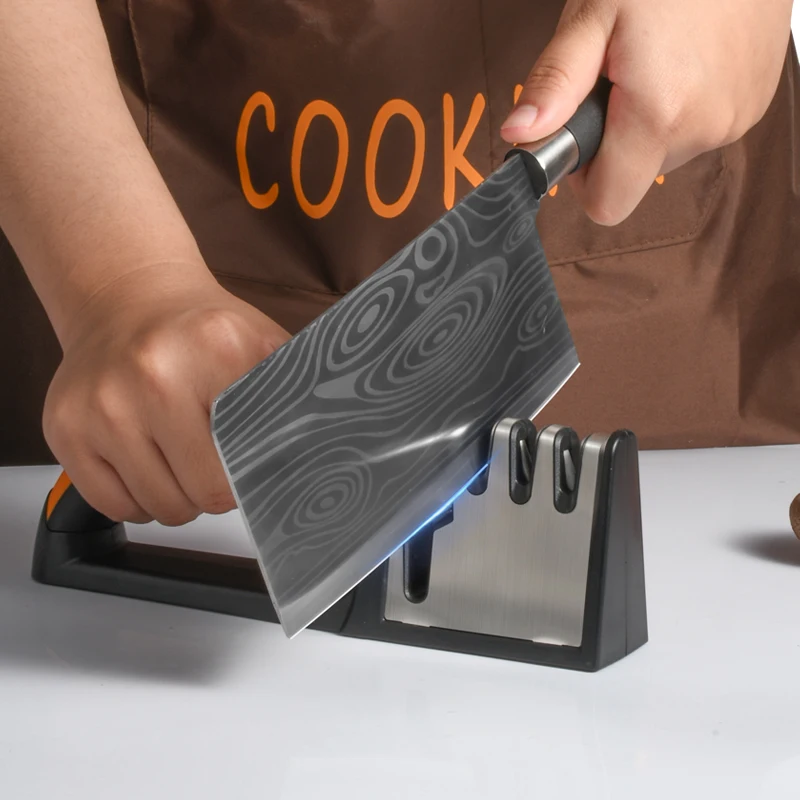 Best New Sharpener Professional Kit Manual 4 slots Knife Sharpener Kitchen Sharpener