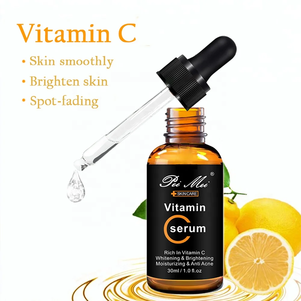 OEM Private Label 100% Pure Hyaluronic Acid Facial Skin Care Face Serum Whitening Natural Organic Vitamin C Serum