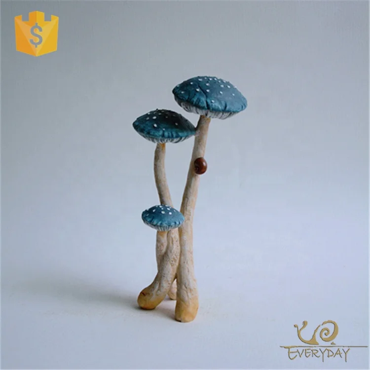 
ED11768B Wholesale Gifts Tabletop Decor Colorful Resin Mushroom Figurine for Home & Garden Decoration 