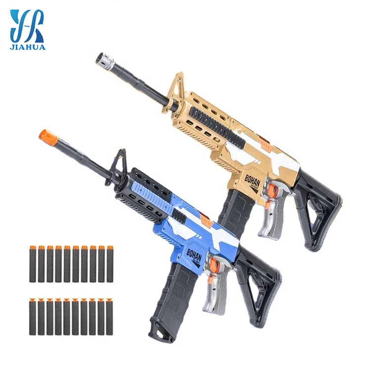 Safe rubber soft bullet interactive shooting target soft bullet space m416 rifle gun plastic toy guns for boys