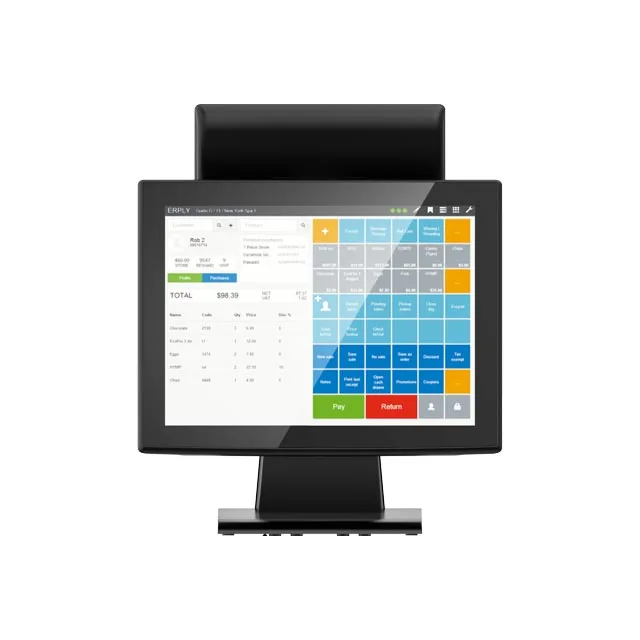 Micropos лучшее качество 15 'сенсорный экран POS системы все в одном Pos сенсорный pos терминал Тайвань машина