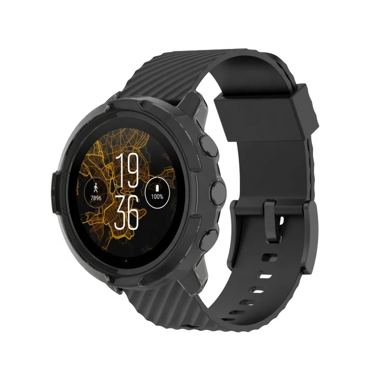Высококачественный ТПУ прозрачный чехол с полым корпусом для часов Suunto 7 мягкий защитный экрана