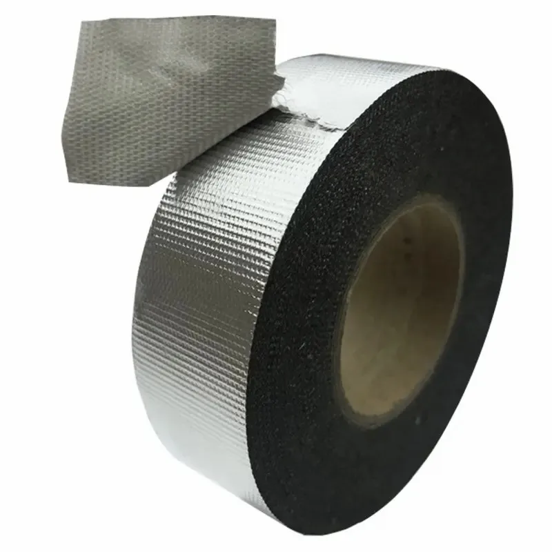 Reinforced aluminum foil tape High temperature Adhesive Self-Adhesive Fireproof resistant Aluminum Foil duct Tape