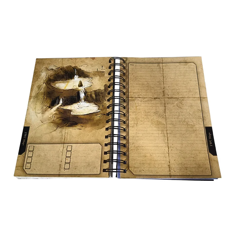 Factory wholesale hardcove notebook with coil printing custom