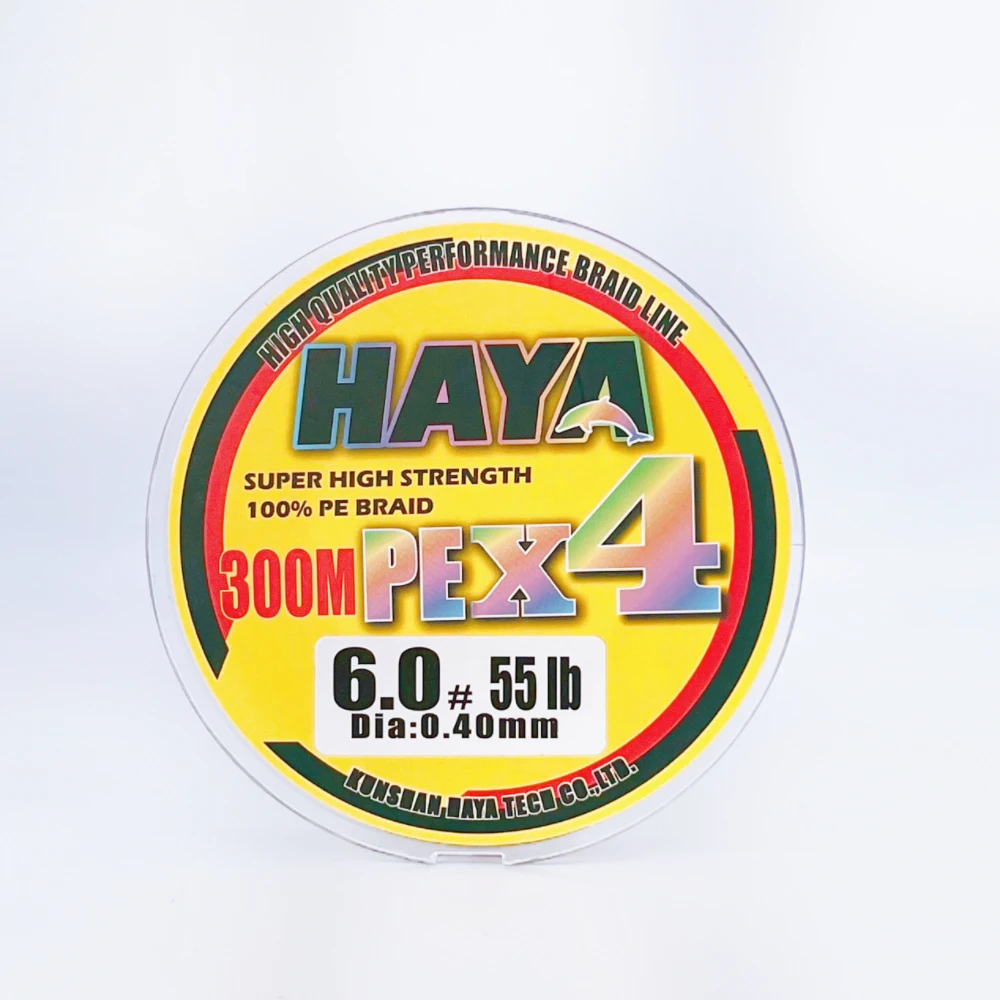 HAYA Custom X8 Super Strong High Performance Braided Wire  PE 1000m Single Color Level Nylon Monofilament Fishing Line