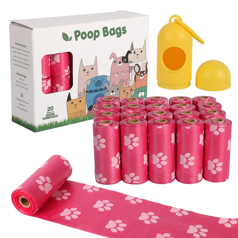 YURUI Factory Compost Home Recycled Custom Printed Eco-friendly Wholesale Custom Compostable Biodegradable Pet Dog Poop Bags