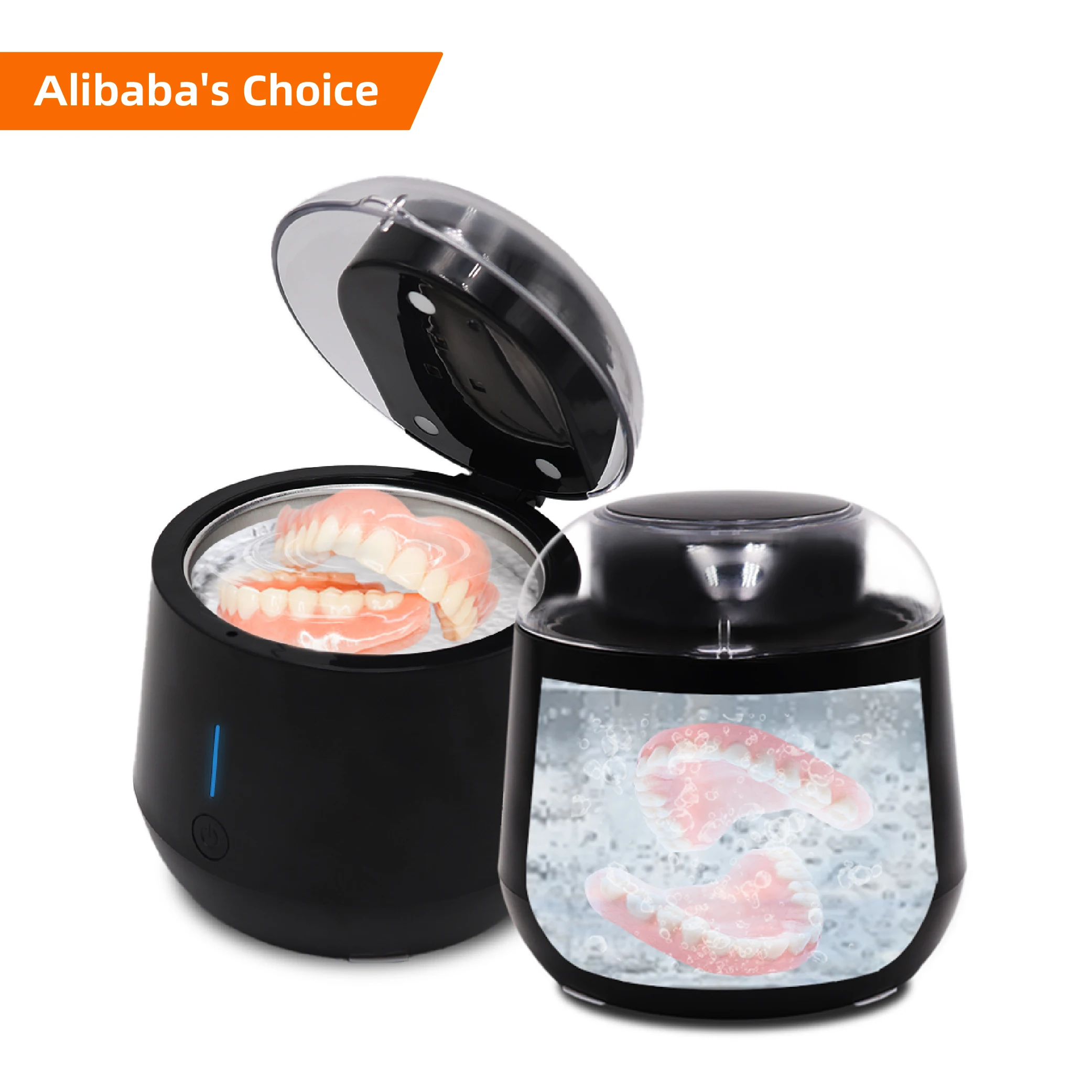 Ultrasonic UV Cleaning Jewlery Watch Dental False Teeth Aligner Retainer Mouth Guard Ultrasonic UV Cleaner for Dentures