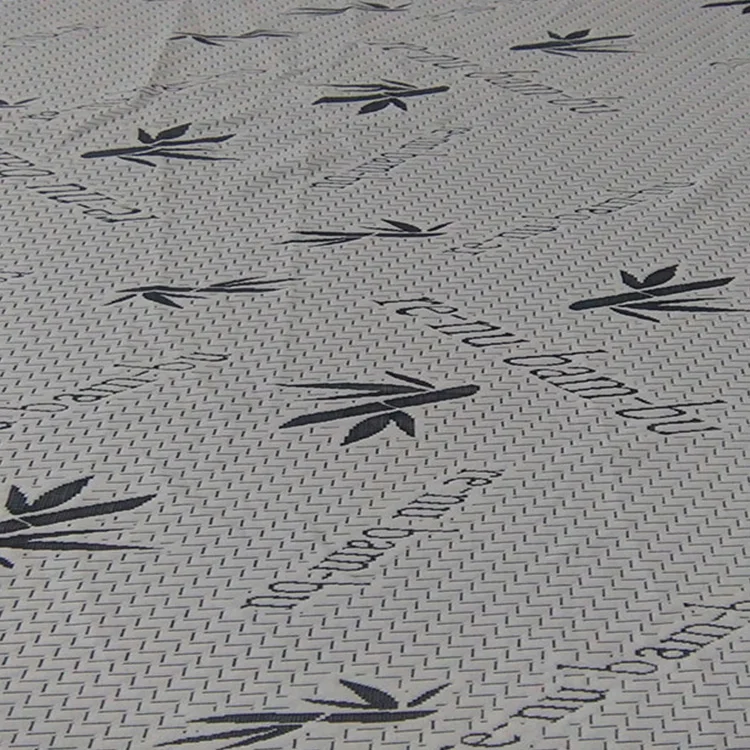 Anti-Bacteria Comfort 21S/32S/26s Jacquard Bamboo Polyester Blend Fabric For Mattress