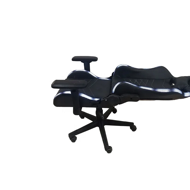 Гоночный Офисный Компьютерный игровой стул из искусственной кожи Silla складной дешевый с Rgb подсветкой и динамиками