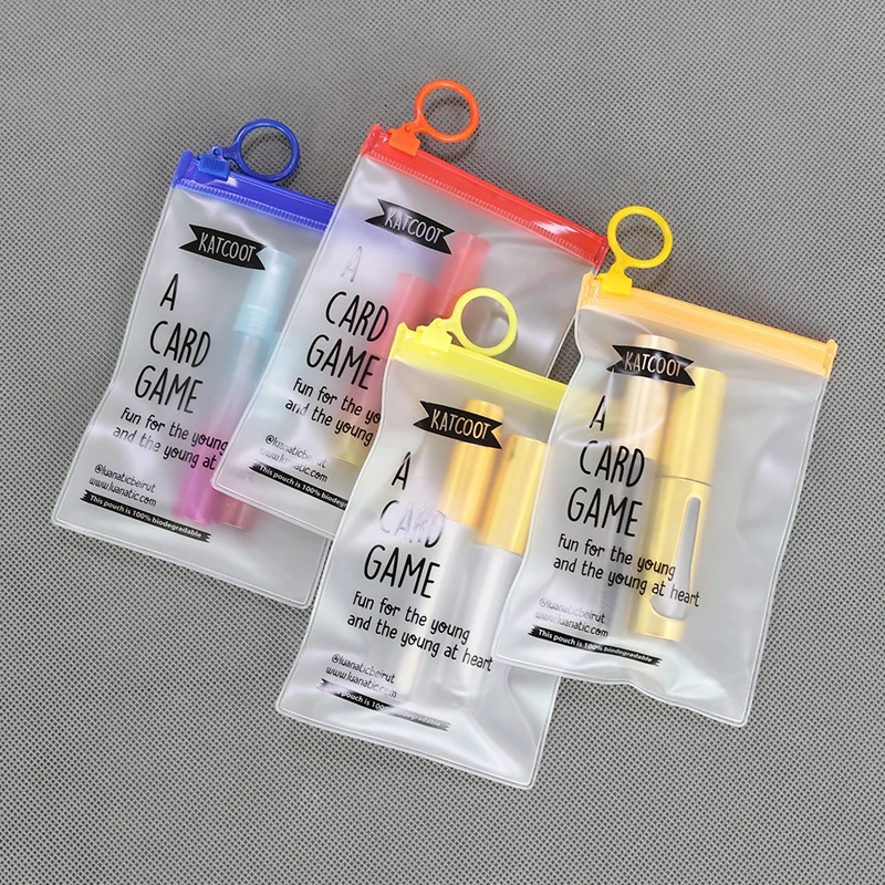 Transparent Zipper Clear PVC OEM  Lady Custom Makeup Bags Prints Logo Cosmetics Bag