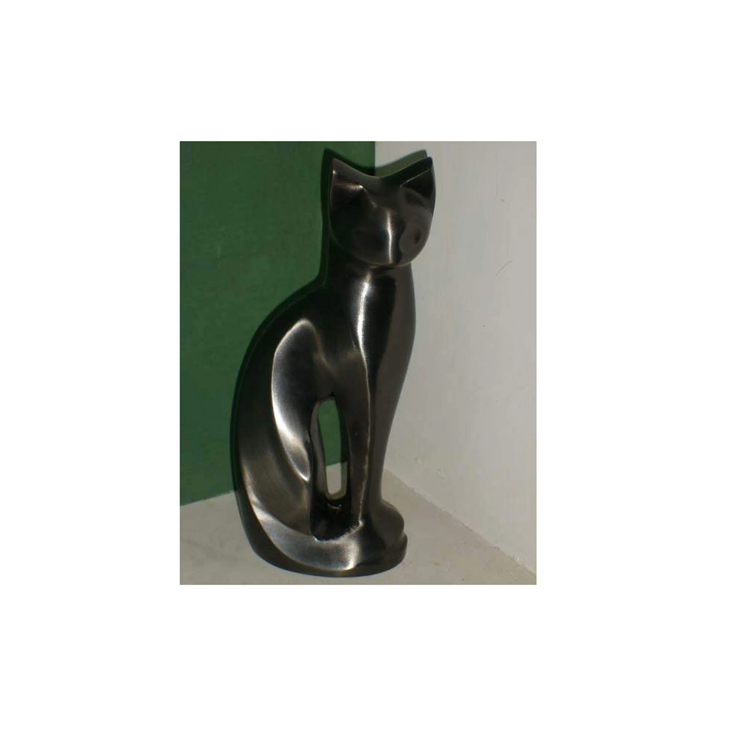 Solid Brass Pet Cremation Urns Premium Pure Funeral Ashes Urn Cat Shaped Premium Pure Customized Color Burial Ashes Urn