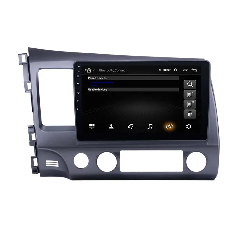 2 Din Android Car Stereo Radio 1+16GB 2+32GB GPS Wifi BT FM RDS Audio For Honda Civic 2006-2011 LHD