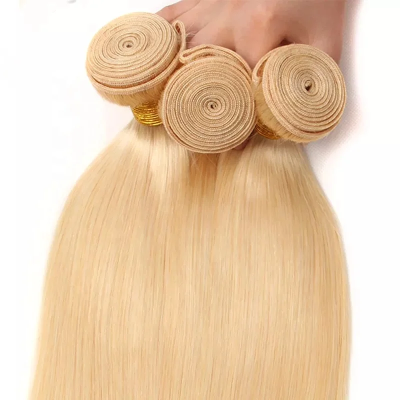 Raw Russian 613 Virgin Hair Weave Bundles Vendor Brazilian 100% Raw Unprocessed Human Hair 613 Blonde Hair Bundles