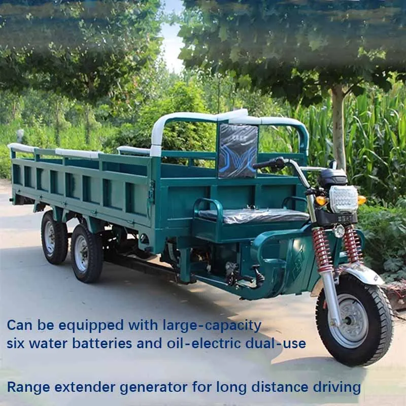 5 wheel motorized cargo tricycle 1 ton freight agricultural electric tricycle e electric cargo tricycle