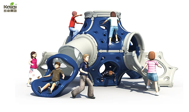2020 Functional plastic outdoor climbing with slide play games for children