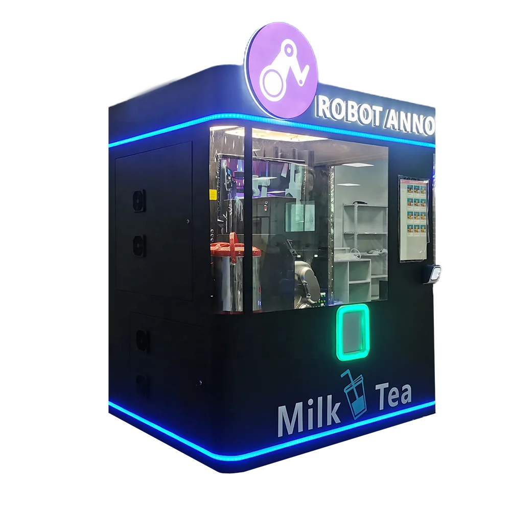 6 Dof Robotics Bubble Tea Vending Machine Vending Machine with Robotic Arm