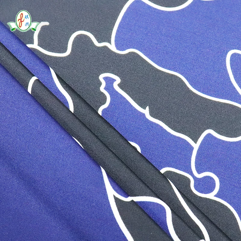 Fabric supplier 4 way stretch nylon spandex fabric 18 Spandex 82 Nylon   knitted swimwear fabric for swimwear