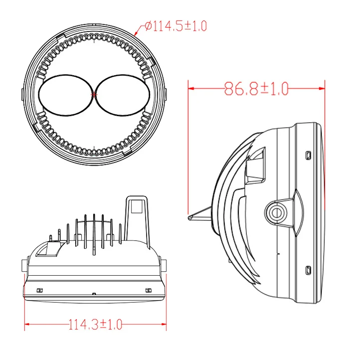 For Ford Car Accessories White LED Fog Lights Front Bumper Driving Lamp for 2009-2014 Ford F-150 Ranger