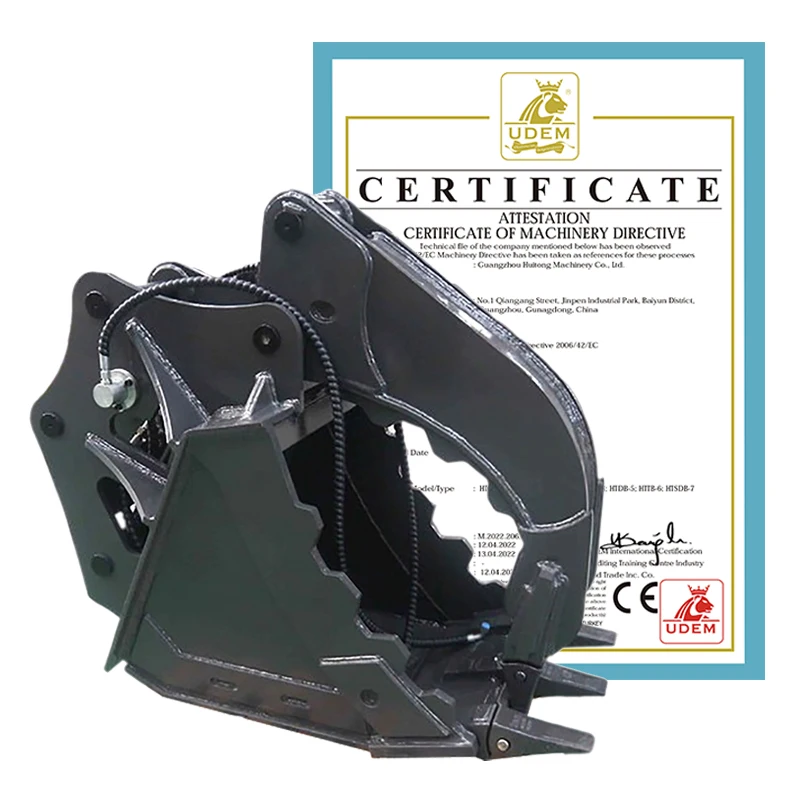 HUITONG Factory Hot Sale Custom Excavator Hydraulic Bucket Excavator Thumb Bucket For 16 Ton Excavators.
