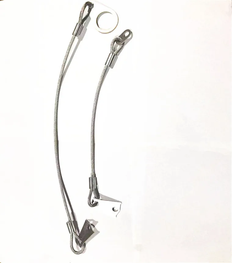 stay wire with locking wire clips/fasten Locking Eyelet Safety cable drill pipe safety clamp whipcheck