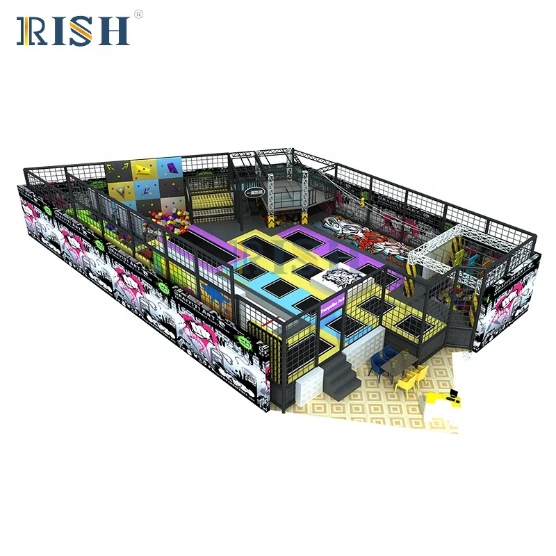 Large Trampolines Game Play Big Size Indoor Trampoline Park