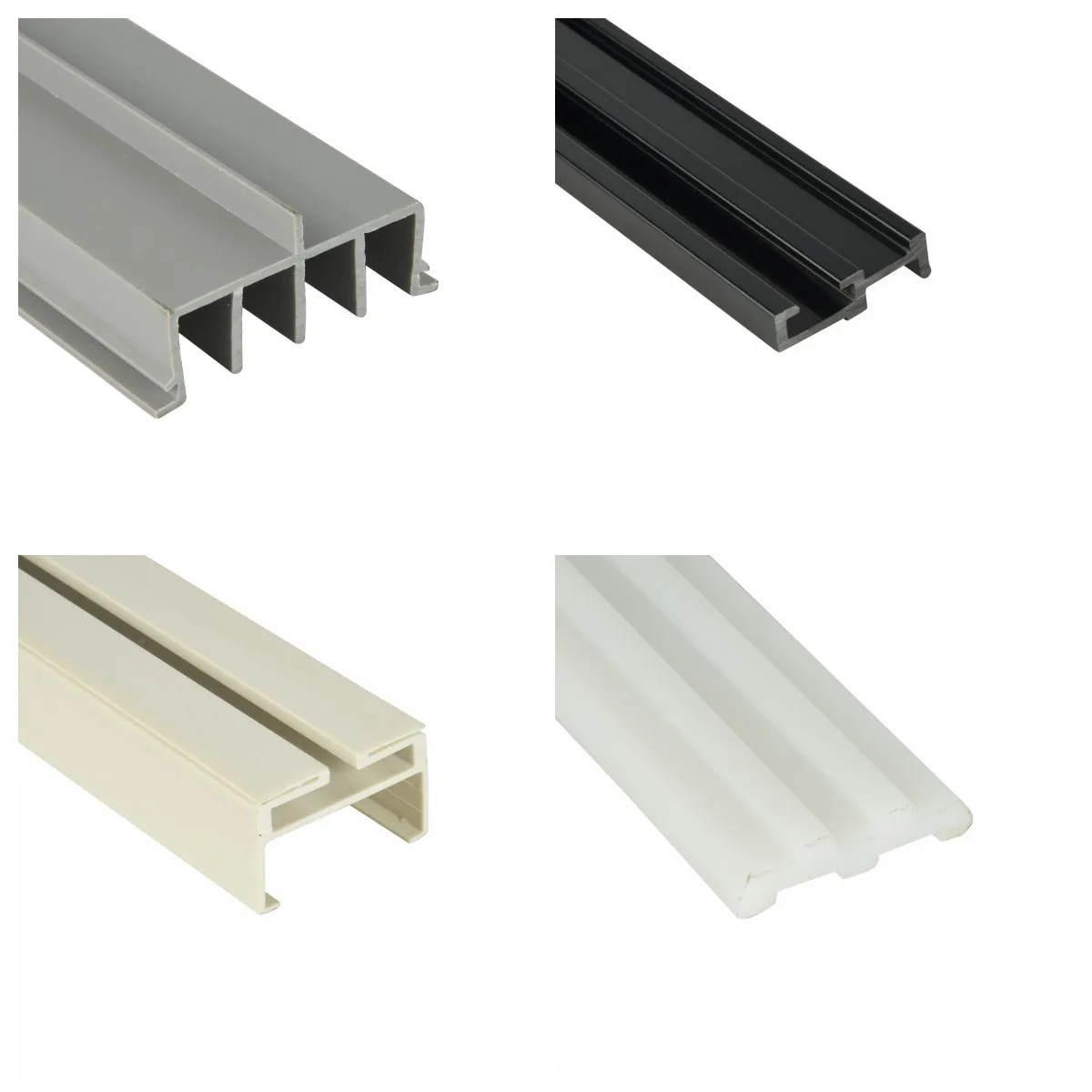 OEM Plastic Extrusion Manufacturer customized extruded PVC  Industrial plastic channel rigid plastic profiles