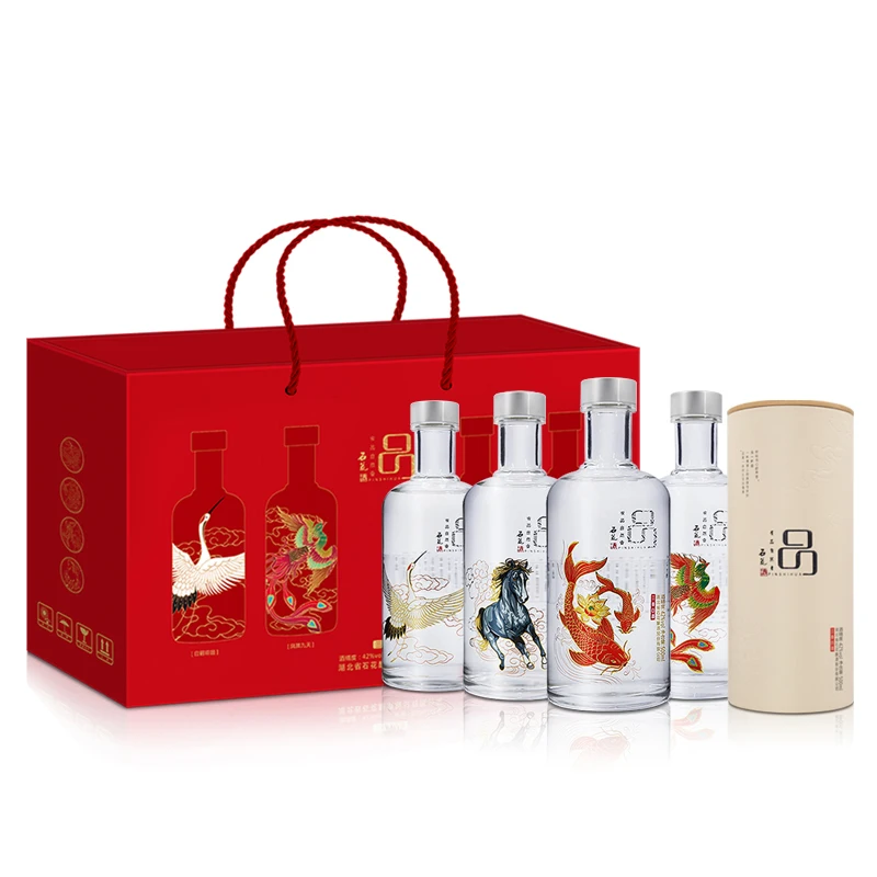 Подарочный ликер, сделано в Китае, 42% Том, 500 мл, 4 бутылки, высококачественный хороший ликер, китайский baijiu