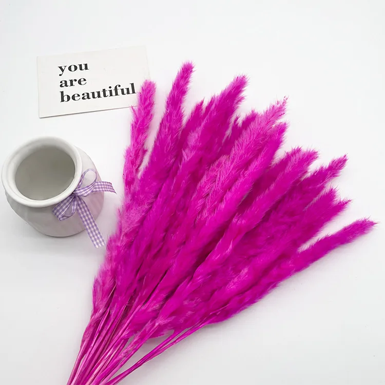 Hot selling Customized wedding Decorations Artificial Pink Pampas Grass