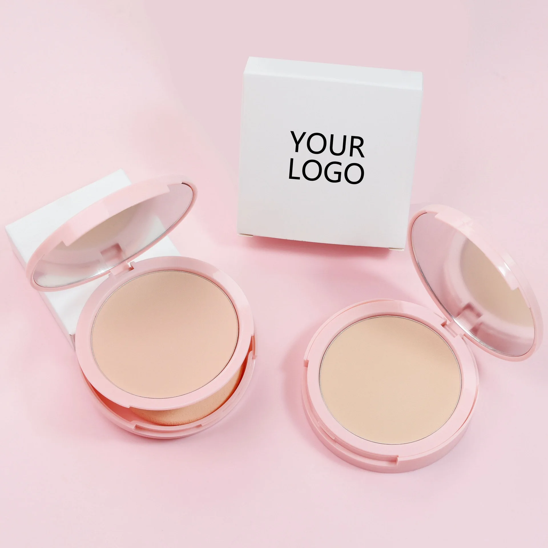 Press powder make up setting 14 colors for face  compact powder