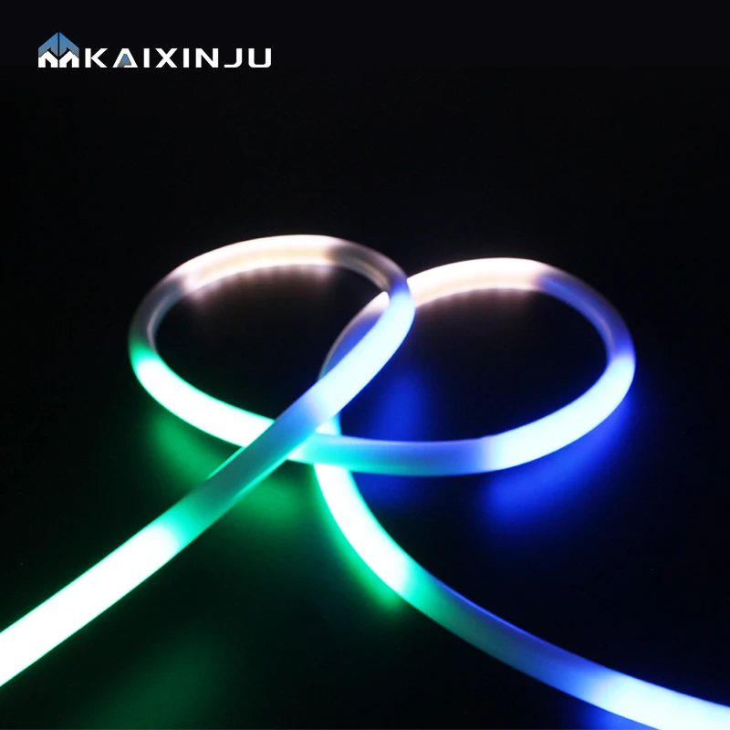 Смарт-светодиодная лента RGB с IC magic пиксельной светодиодной неоновой полоской водонепроницаемая круглая веревка 360 градусов гибкая светодиодная для бега
