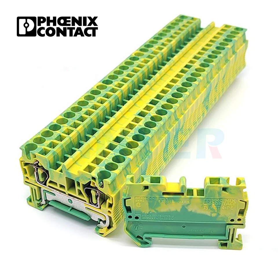 3031380 ST 4-PE phoenix contact earth terminal block Push in terminal blocks screwless