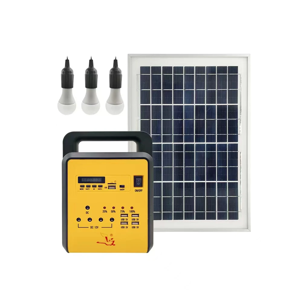 10w  18v solar system LED bulb fm radio