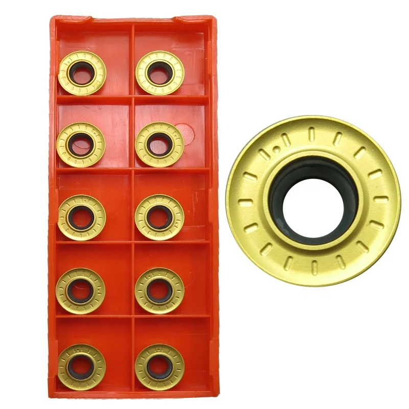 Factory direct sales gold color RPMT1204 Round shape inserts carbide inserts RPMT 1204 cnc tools R6 Inserts