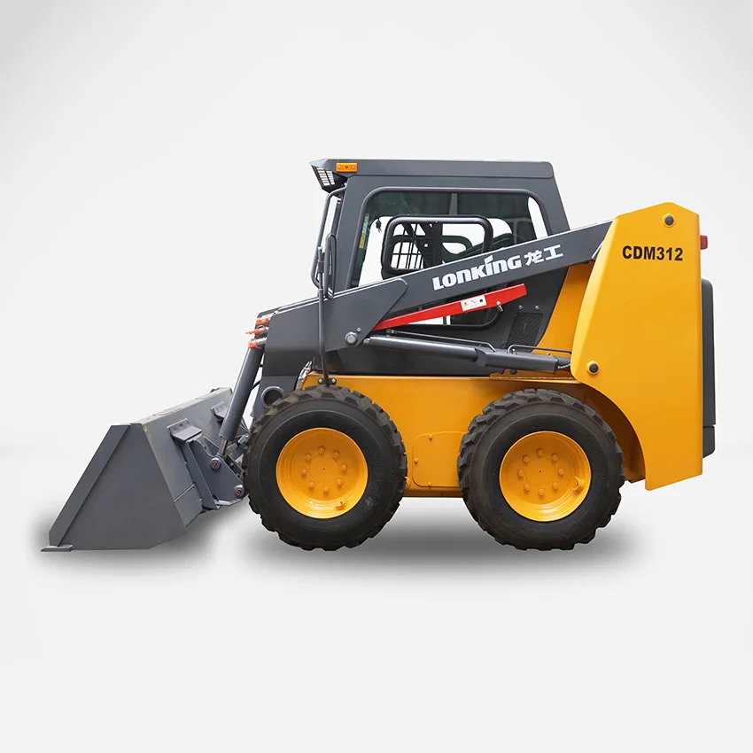 hot sale China famous brand Lonking CDM307 308 312 skid steer loader