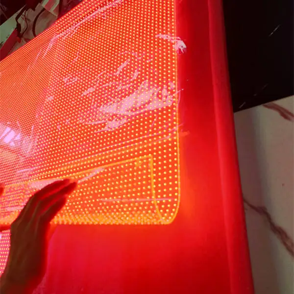 High Brightness Adhesive LED Display P6 Transparent Glass Film LED Screen Crystal LED Display