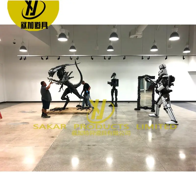 Modern Decorative Metal Crafts Art scrap metal sculpture