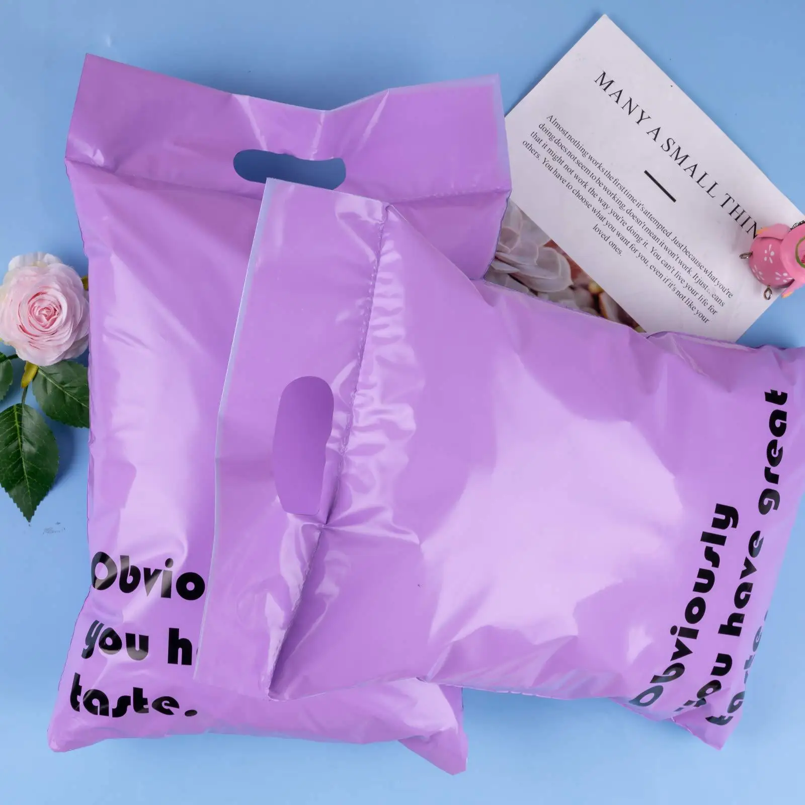 ZGCX Stock Wholesale White Mailer Matte Logo Plastic Printed Packaging Postage Bags Clothes Blue Poly Mailers Custom Print Logo