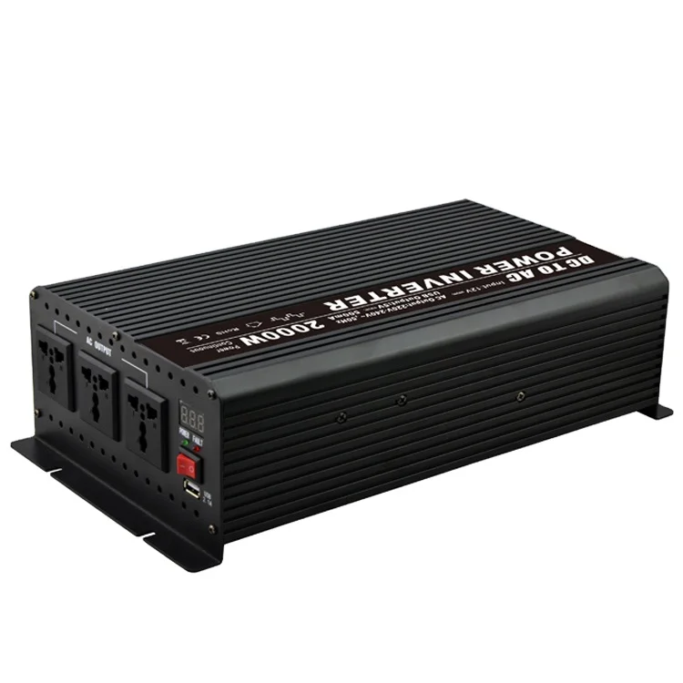 household inverter LED display 2kw solar inverter price portable inverter  for car power use