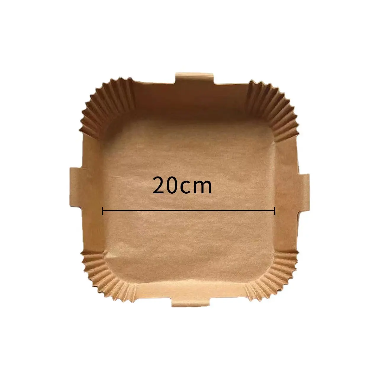 New arrivals air fryer oven Disposable Paper Liners Square Parchment Liner Baking Roasting Paper with lift tape handle