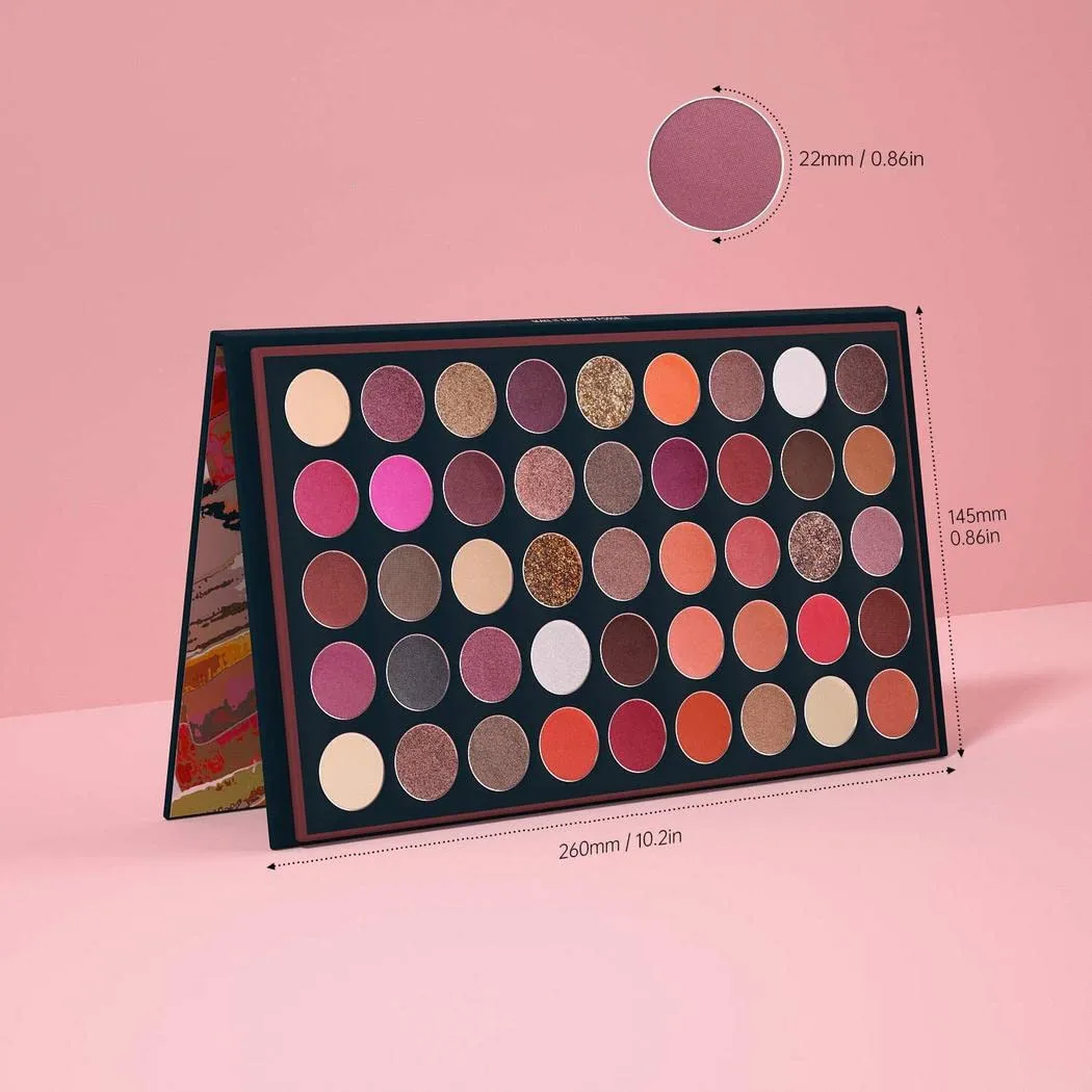 Oem No Label Glitter Matte 99 Color 12 Piece Sample Creamy Bronze Metal Mekup Rainbow Create Your Eyeshadow Palette