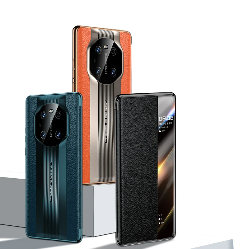 Чехол для мобильного телефона Huawei mate 40pro mate 40pro, полноразмерный противоударный умный кожаный защитный чехол-книжка Mate40