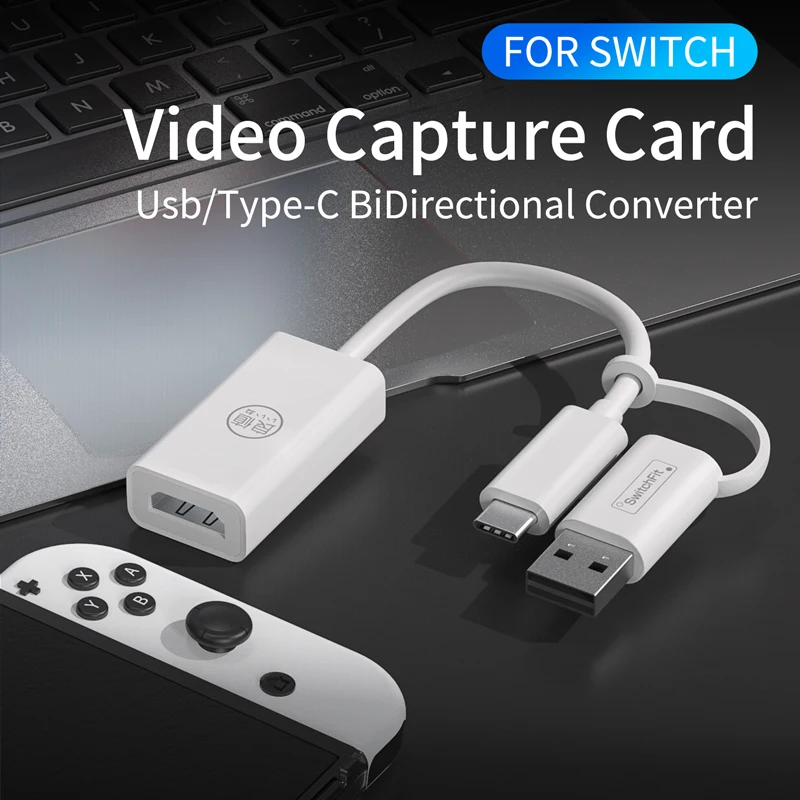 IINE Screen Recorder video Capture Card Compatible for Nintendo Switch Oled/PS5/Xbox/Smart Phone 4K HD Video Converter