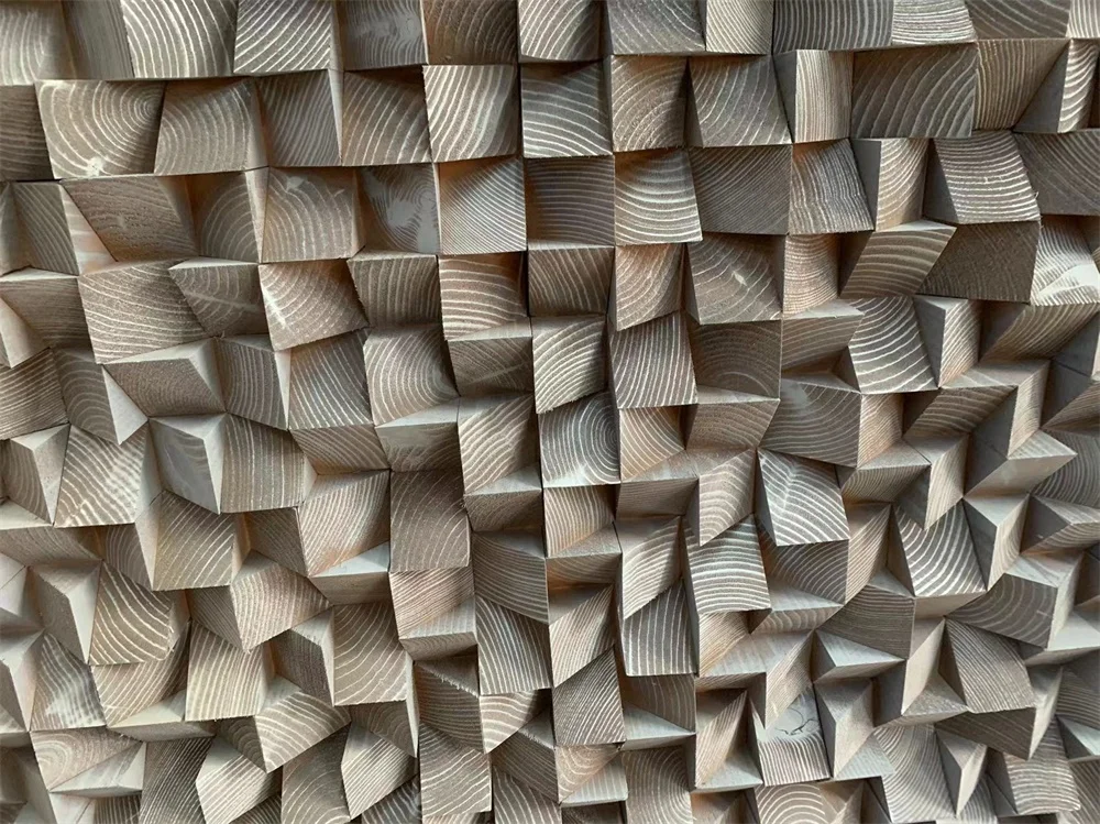 New design Custom 3D wall art Painting handmade Wood carving Artwork modern Geometric relief painting for Living Room home Decor