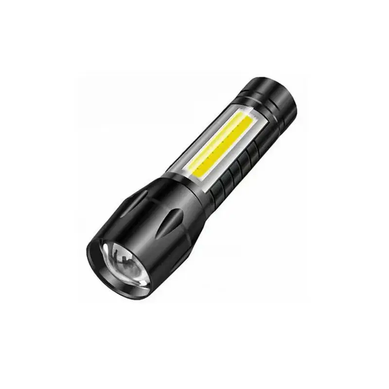 COB XPE Zoom USB Rechargeable Flashlight Portable Waterproof Camping Torch Super Bright LED Tactical Flash lamp