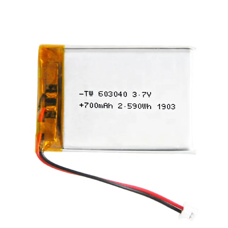 Factory original   li-polymer 700mAh 603040 high capacity li-on polymer battery