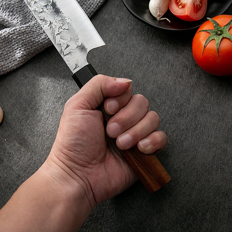 custom 7 pcs professional knives japanese damascus stainless steel ceramic kitchen meat fruit chef knife sets