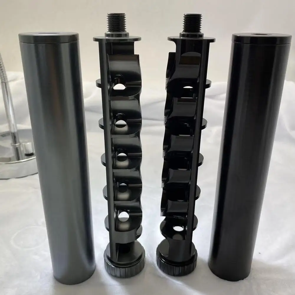 3rd Gen Single Core Monocore Aluminum 8.9'L  1.58' OD  0.4'ID  Tube 1/2x28 or 5/8x24 Solvent Trap Catch Fuel Filter Wix Napa